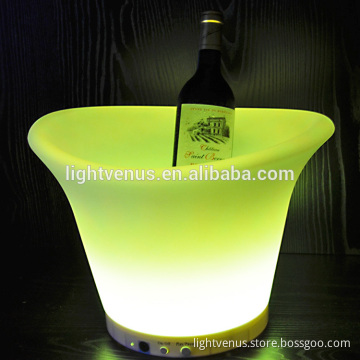 Cool Party LED Ice Bucket Event Night Club KTV LED Beer RGB Color-Changing Flashing Light ice Pail Wine ice Buckets